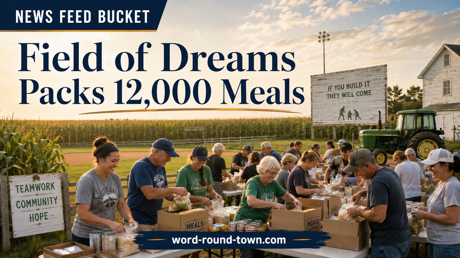 A Field of Dreams ~ and 12,000 Meals for Families in Need