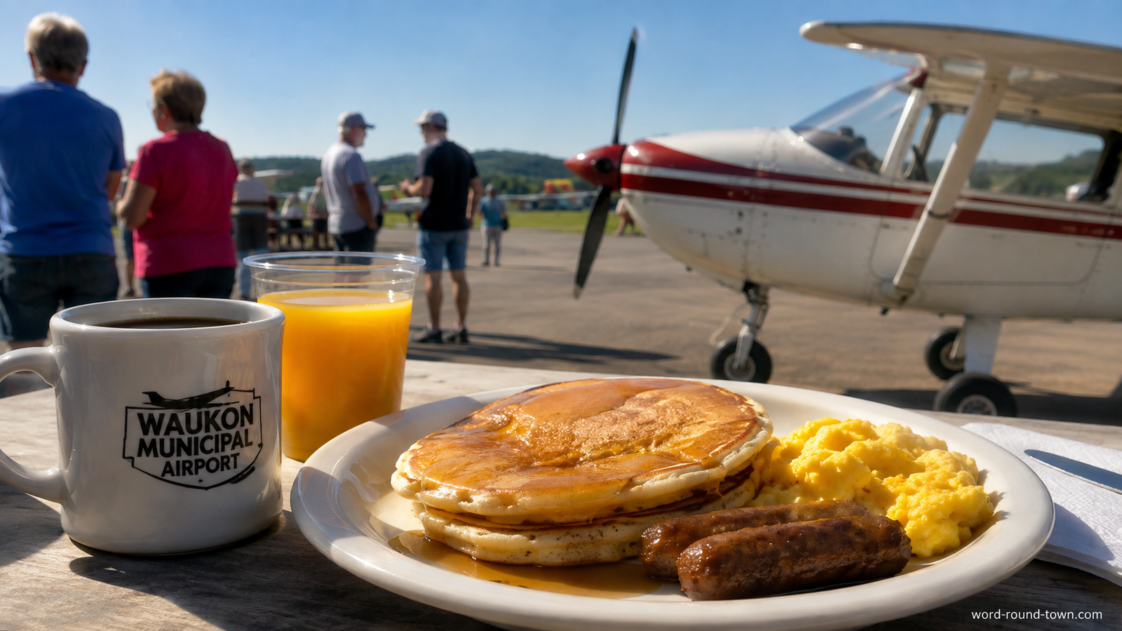 Breakfast Came With a Runway View