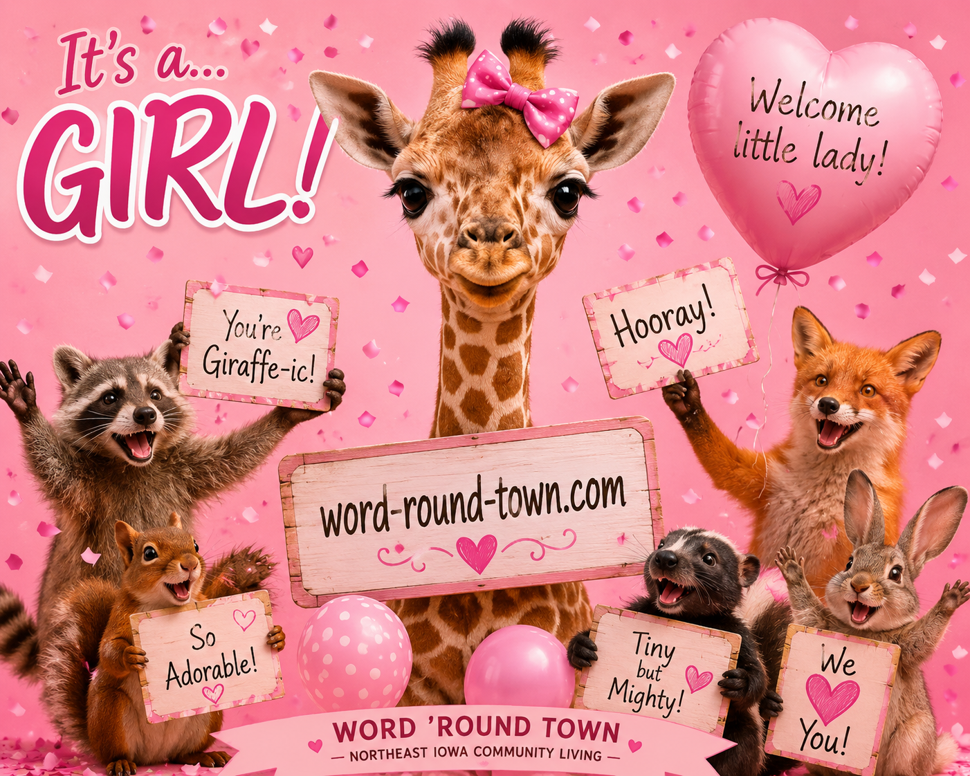 IT’S A GIRL! Blank Park Zoo’s Newest Little Lady Gets Her Checkup