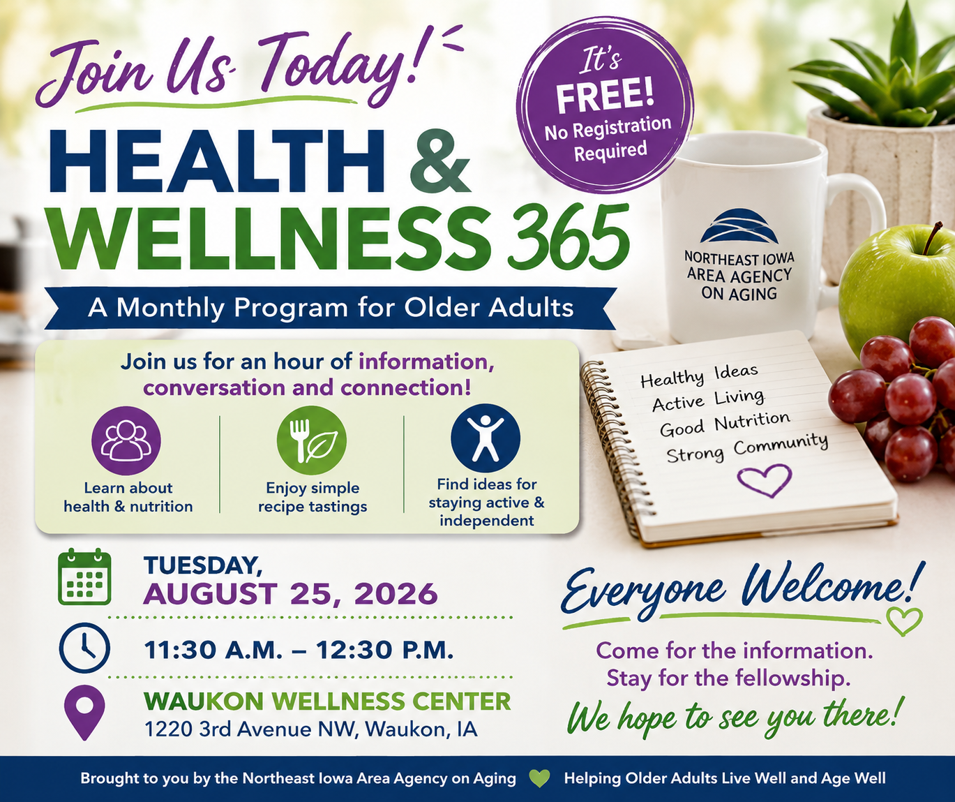 Free Health & Wellness 365 Program Today in Waukon