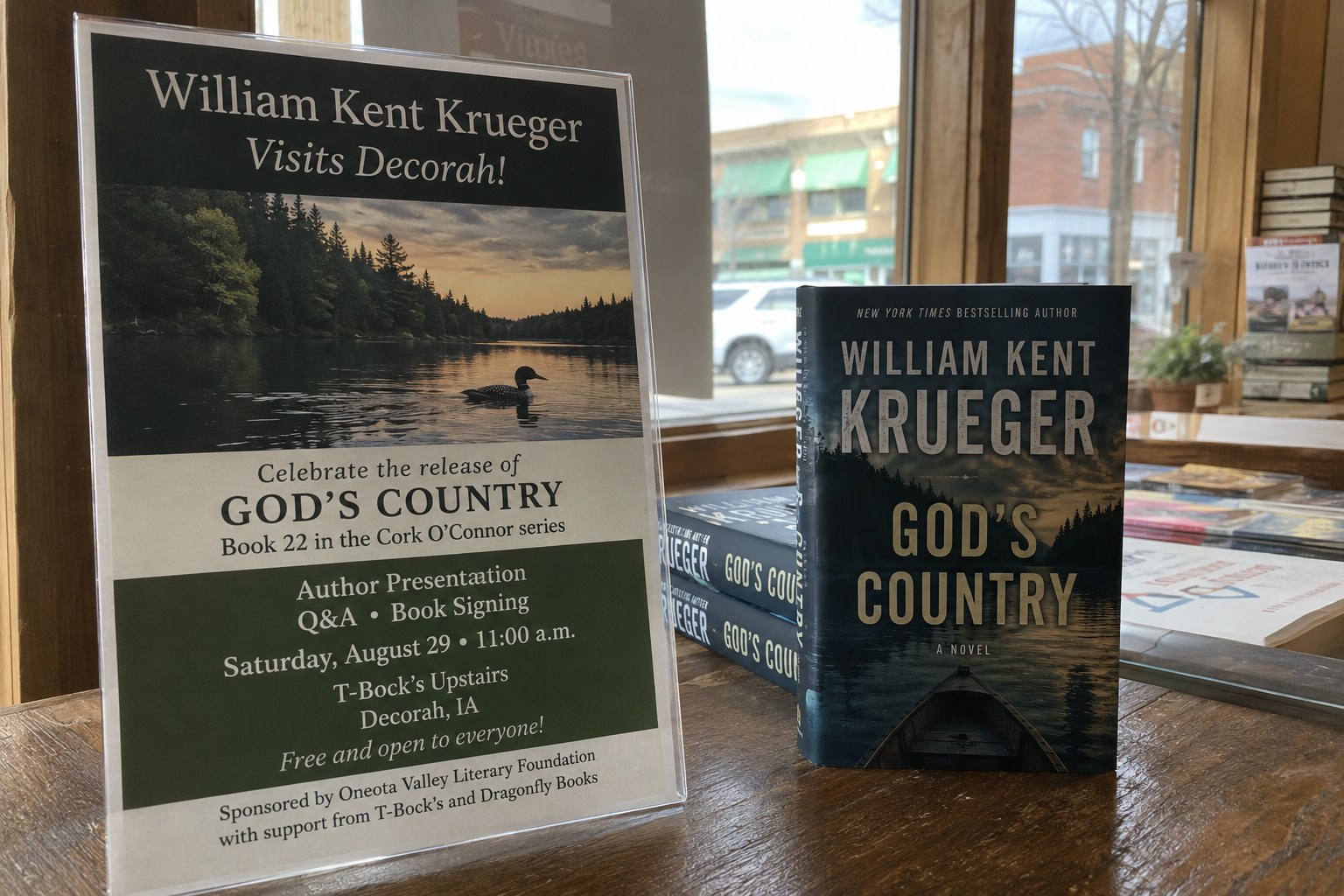 A Little Mystery Is Coming to Decorah: William Kent Krueger Visits Saturday
